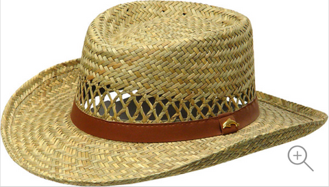 Straw Gambler Hat 