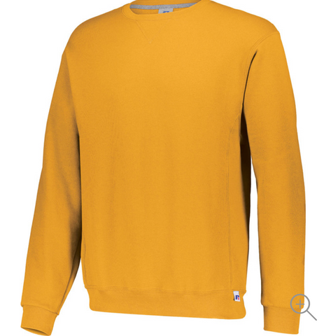Russell Athletic 9 oz. Sweat Shirt Gold 