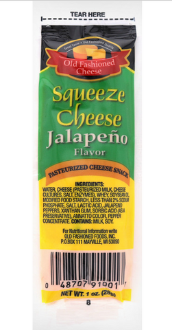 Old Fashioned Foods Single Serving Jalapeno Cheese Packet 1 oz. 