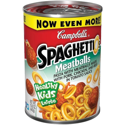 Campbell's Pasta Spaghetti & Meatballs 15.6Oz 