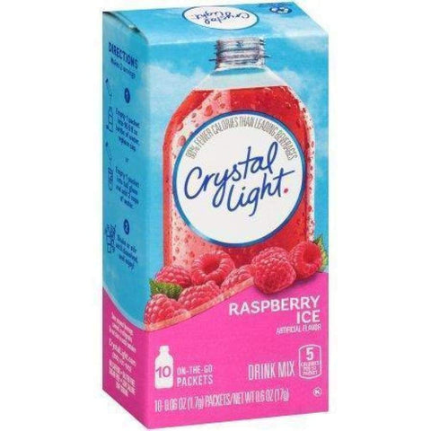 Crystal Light On The Go Powdered Soft Drink Raspberry Ice 