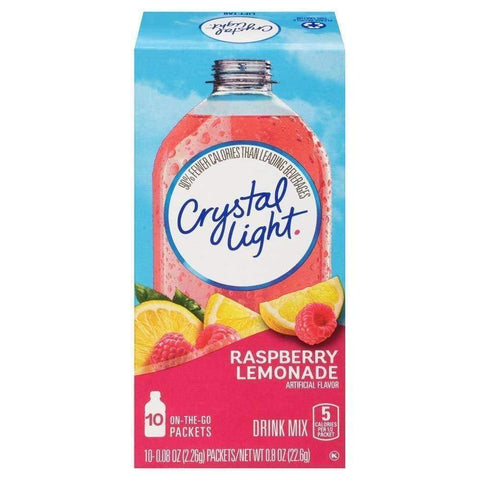 Crystal Light On The Go Powdered Soft Drink Raspberry Lemonade 