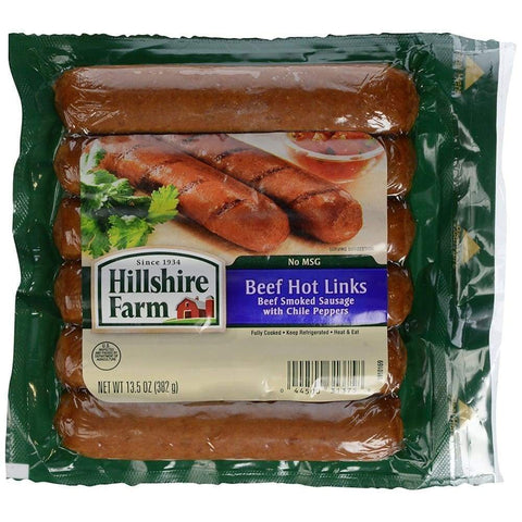 Hillshire Farm(R) Hot Beef Smoked Sausage Links, 6 Count 