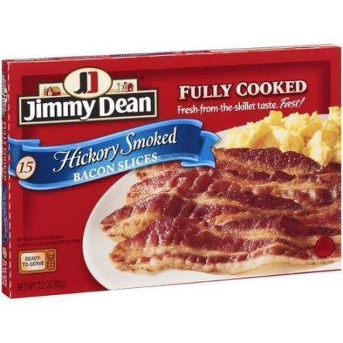 Jimmy Dean Fully Cooked Hickory Bacon 2.2Oz 