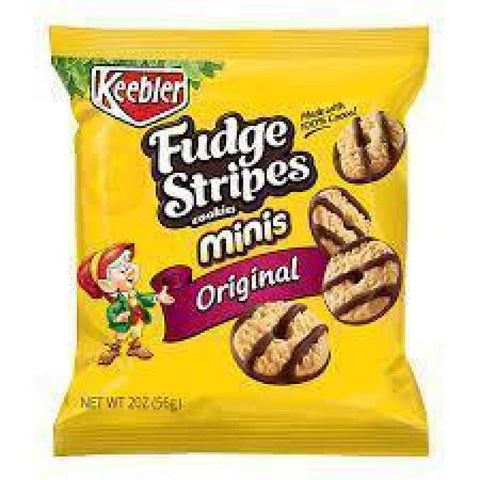 Keebler Fudge Shoppe Cookies Fudge Stripe Minis Original, 2 Oz. 
