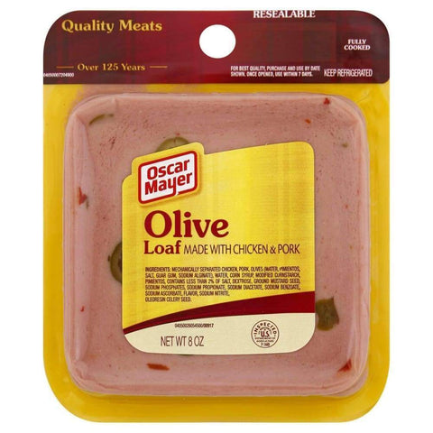 Meat Olive Low Fat Square Sliced 8Oz 